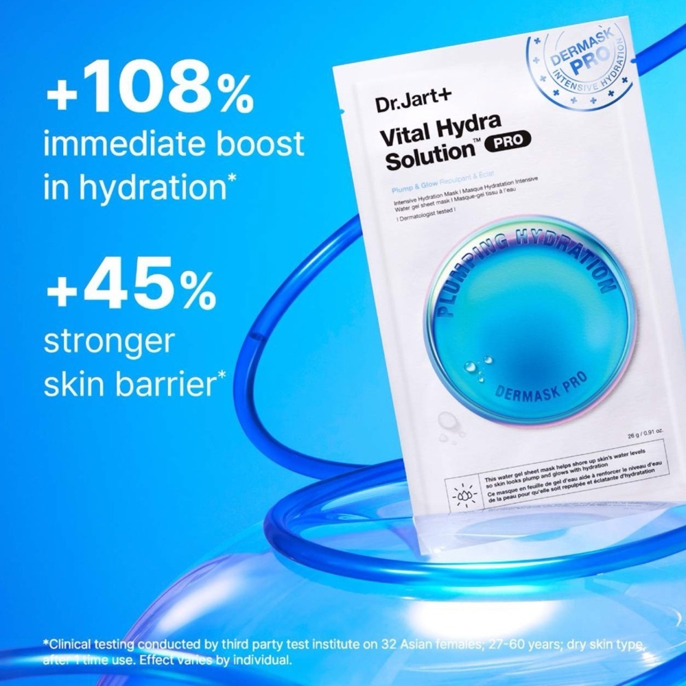 💦 DR. JART+ Vital Hydra Solution™ PRO Face Mask 5-Pack Set - Picture 4 of 8